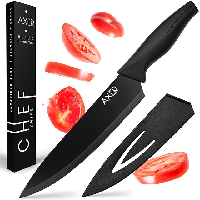 Axer 20 cm stainless chef’s knife with blade guard