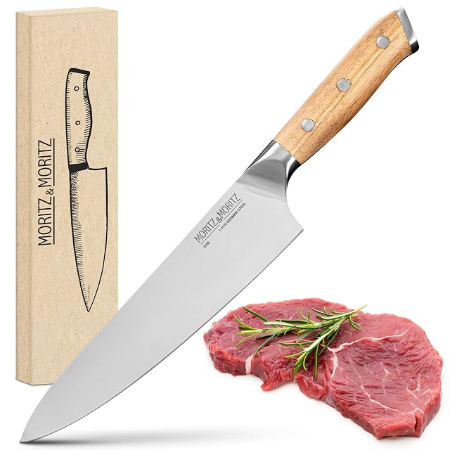Moritz & Moritz 5785 20 cm chef’s knife with acacia handle