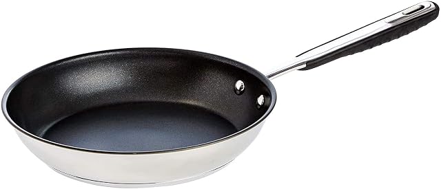 Amazon Basics 28 cm stainless steel nonstick frying pan